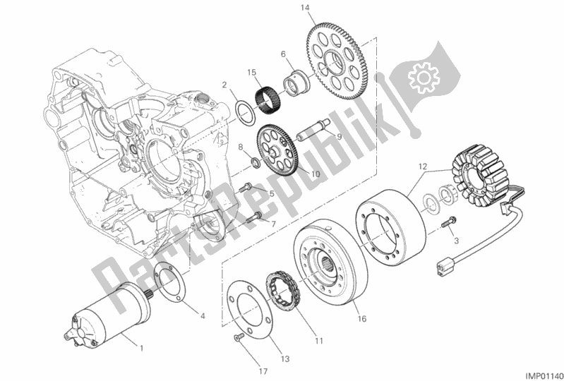 Toutes les pièces pour le Démarrage Et Allumage électrique du Ducati Scrambler Cafe Racer Thailand USA 803 2020